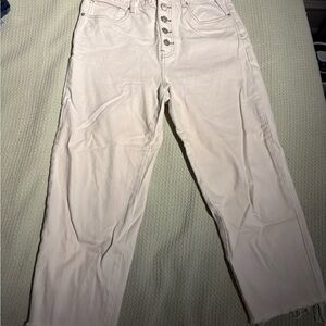 We The Free Cream Button-Fly Pants